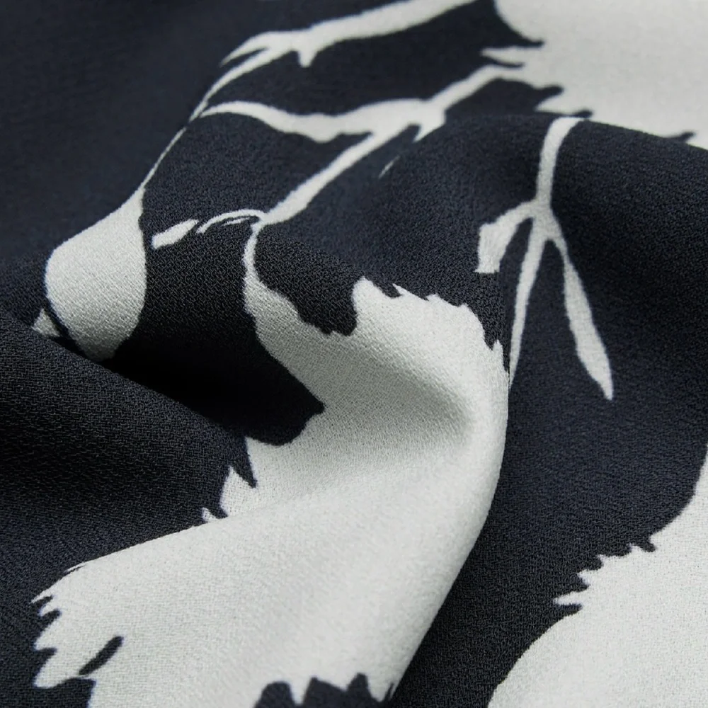 Wilfred Dark Night Navy and White Floral Long Sleeve Lola Dress - Picture 5 of 6